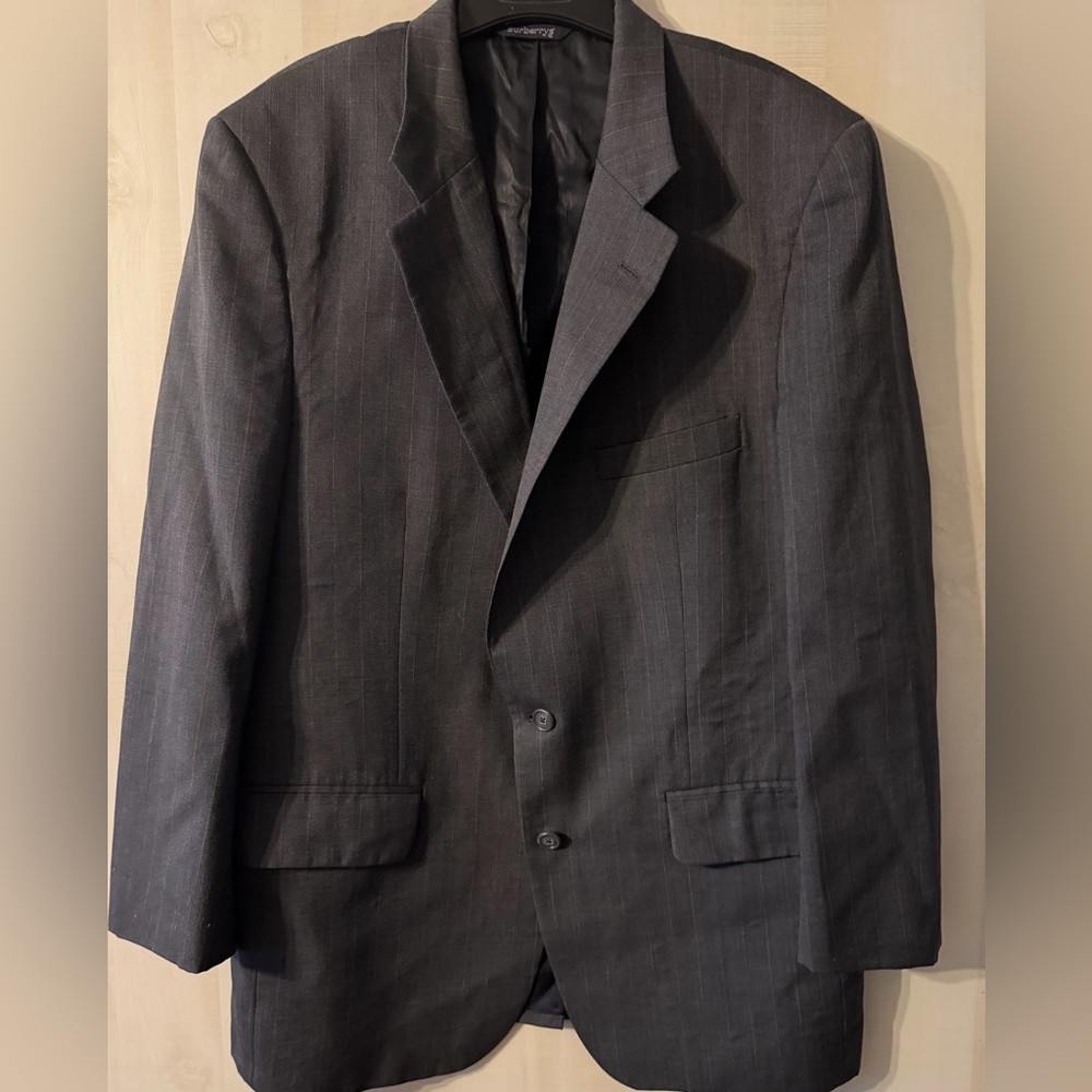 Burberry’s‎ gray men’s blazer jacket size large extra large